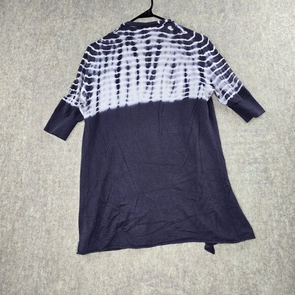 Express Tie-Dye Open Front Cardigan Medium Cotton - Picture 2 of 5